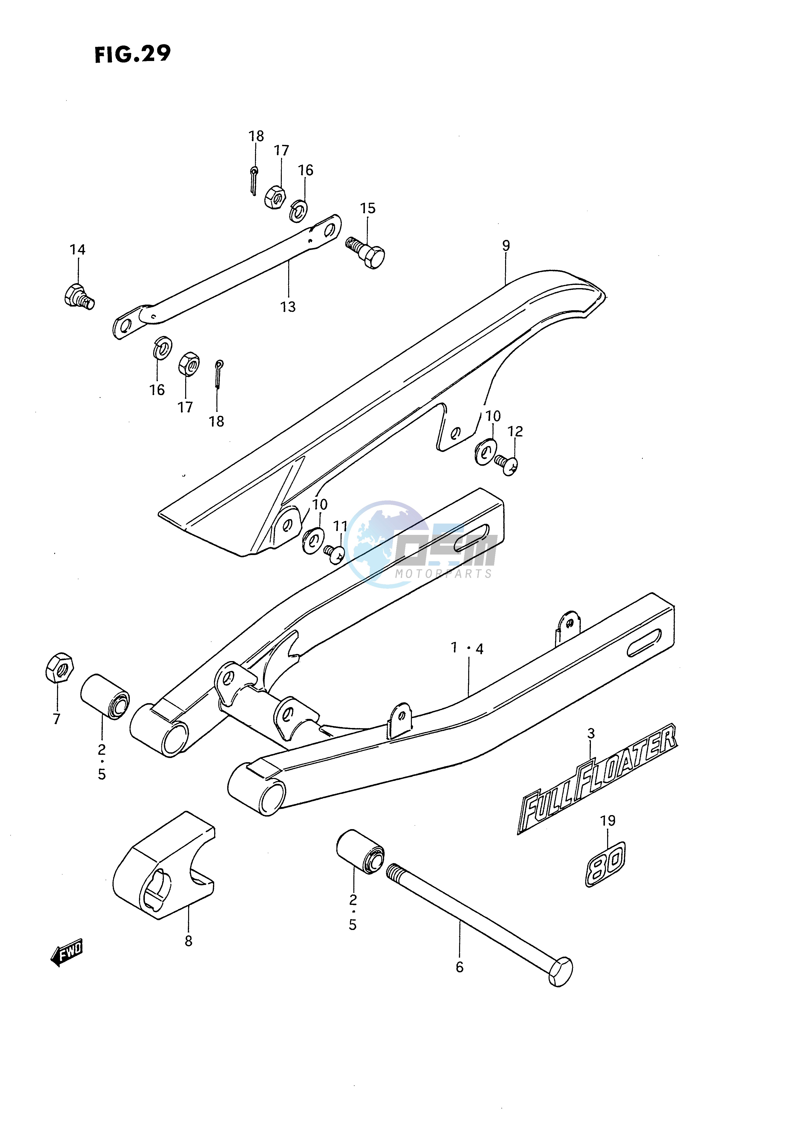 REAR SWINGING ARM