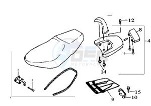 ATTILA - 125 cc drawing SEAT