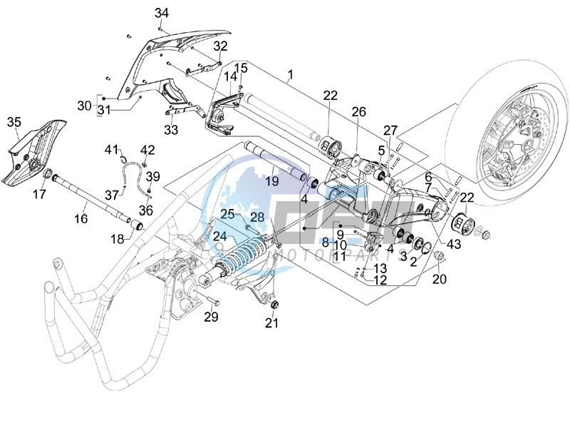 Rear suspension - Shock absorbers