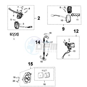 E VIVACITY A drawing BRAKE SYSTEM