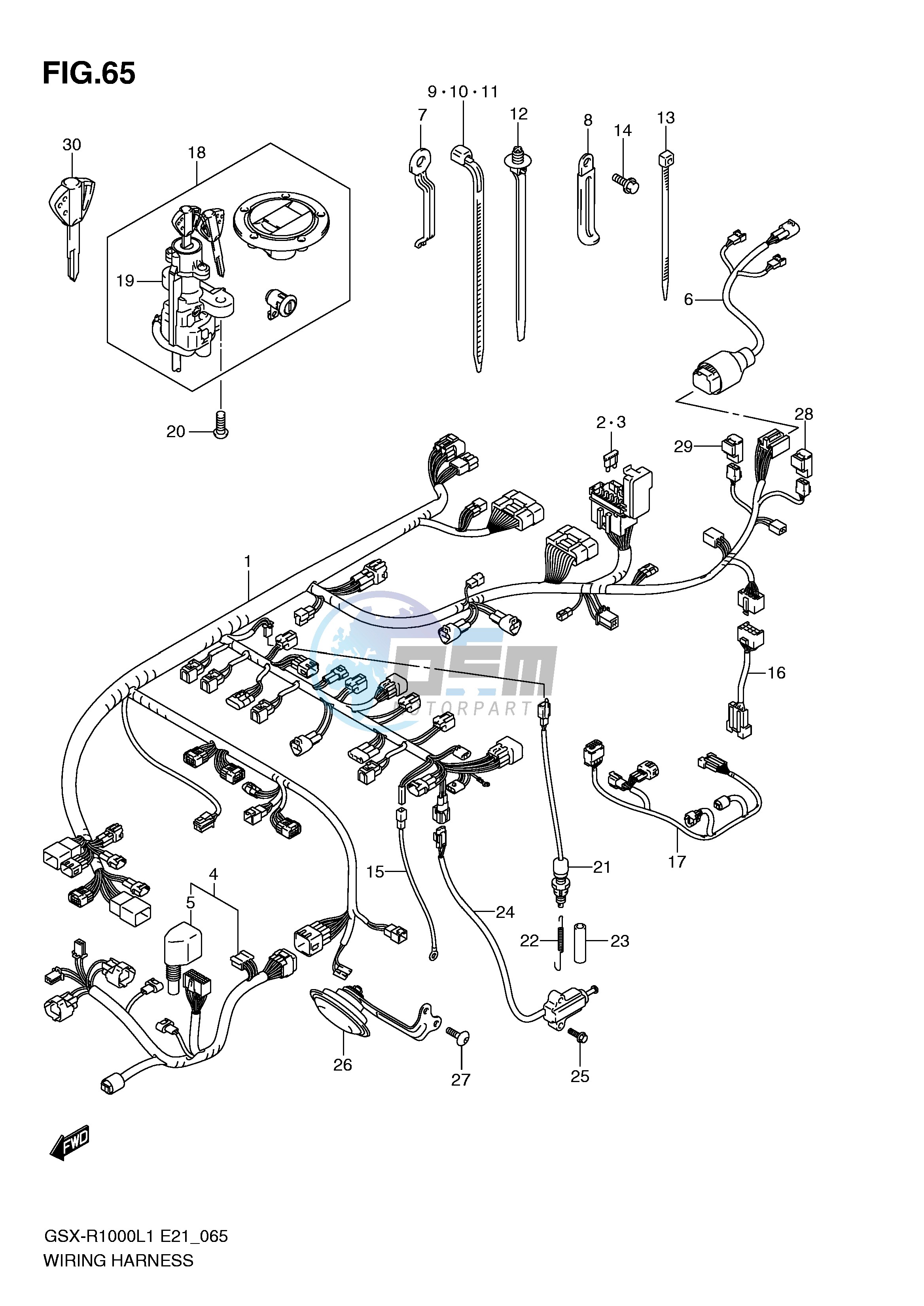 WIRING HARNESS (GSX-R1000L1 E51)