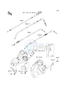 KLE 650 A [VERSYS] (9F-9F) A7F drawing CABLES