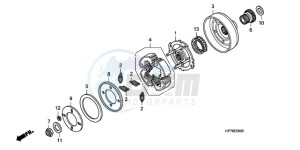 TRX420FA9 Australia - (U) drawing STARTING CLUTCH