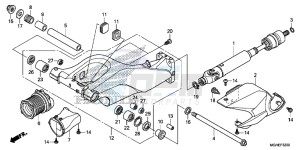 VFR1200XE CrossTourer - VFR1200X 2ED - (2ED) drawing SWINGARM