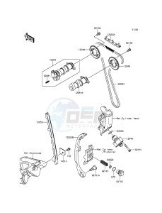 KLX250 KLX250SGF XX (EU ME A(FRICA) drawing Camshaft(s)/Tensioner