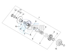 SPRINT 50 4T 2V 25 KMH NOABS E2 25 kmh (EMEA) drawing Driven pulley