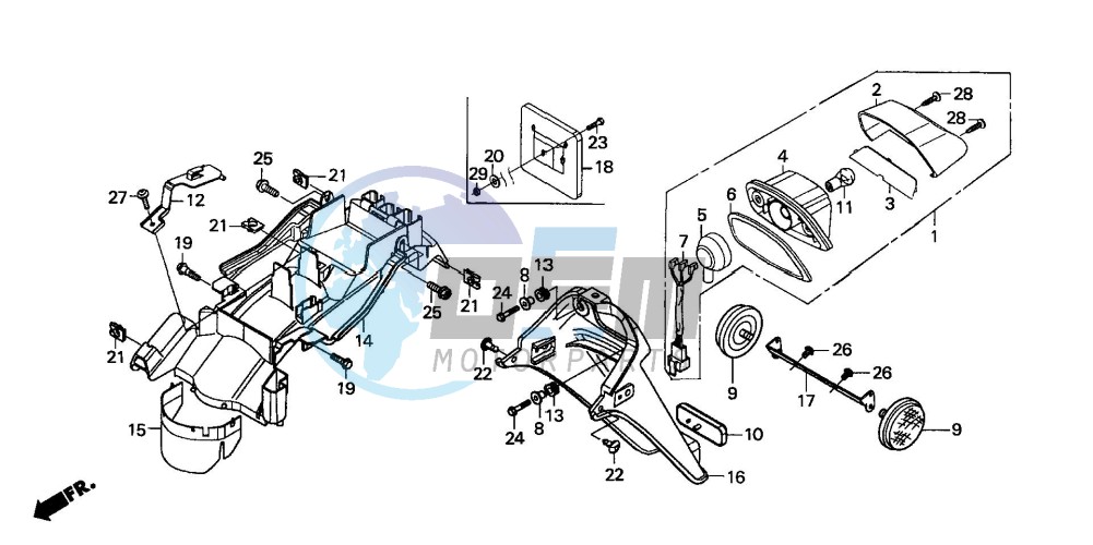 REAR COMBINATION LIGHT/ REAR FENDER