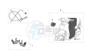 Scarabeo 50 4t 2v e2 drawing Acc. - Various