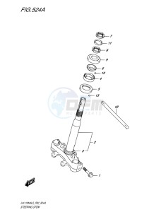 UK110NX ADDRESS EU drawing STEERING STEM