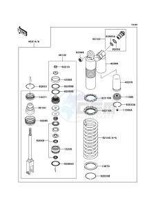 KX250F KX250T6F EU drawing Shock Absorber(s)