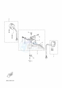 MT-125 MTN125-A (B6G2) drawing HANDLE SWITCH & LEVER