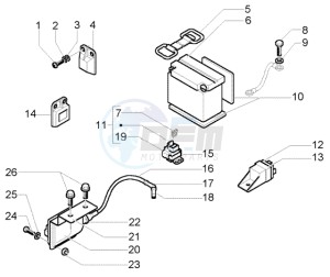 X9 500 Evolution (USA) drawing Electrical Device-Battery