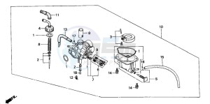 Z50J drawing CARBURETOR