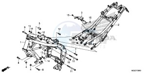 CB500FAD CB500F ABS Continue » UK - (E) drawing FRAME BODY