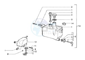 Runner 125 FX 2t drawing Oil mix tank-degaser