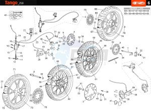 TANGO-250-GREY drawing WHEEL - BRAKES