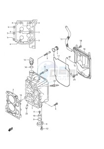 DF 9.9A drawing Cylinder Head