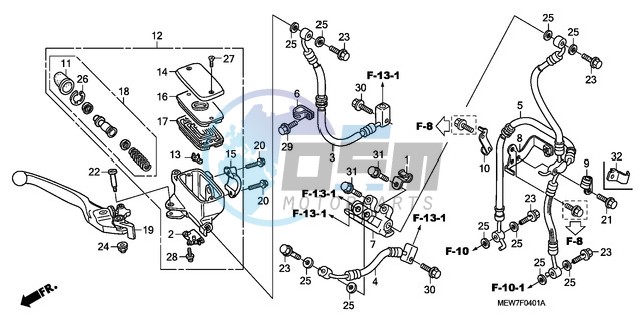 FR. BRAKE MASTER CYLINDER (ABS)