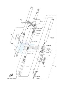 YBR125E (4P2G 4P2H 4P2J) drawing FRONT FORK 2