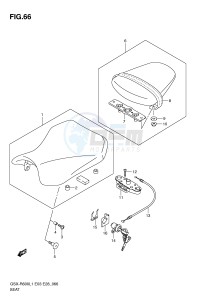 GSX-R600 (E3) drawing SEAT