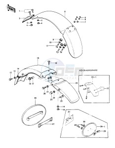 KD 125 A (A-A2) drawing FENDERS_NUMBER PLATE