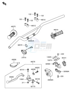 RM65 (E24) drawing HANDLEBAR