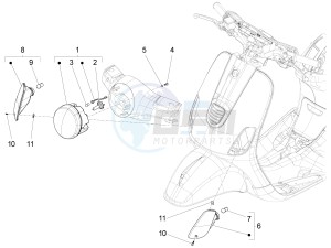 LX 125 4T 3V ie Taiwan drawing Head lights - Turn signal lamps