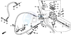 FES250 FORESIGHT drawing REAR BRAKE MASTER CYLINDER