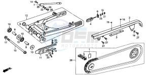 CMX250C REBEL drawing SWING ARM/CHAIN CASE