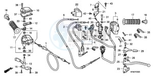 TRX420TM9 Australia - (U / 2WD) drawing HANDLE LEVER/SWITCH/CABLE