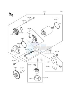 ZX 750 J [NINJA ZX-7] (J1-J2) [NINJA ZX-7] drawing STARTER MOTOR