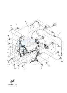 XP500A T-MAX 530 (59C9) drawing HEADLIGHT