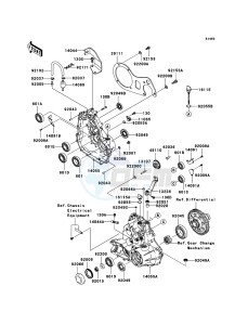 MULE 600 KAF400-B1 EU drawing Gear Box