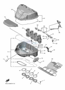 YZF1000D YZF-R1M (B4S6) drawing INTAKE