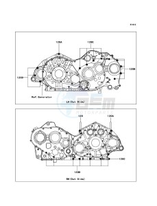 VN2000 CLASSIC VN2000H9F GB XX (EU ME A(FRICA) drawing Crankcase Bolt Pattern