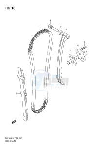 TU250X (E28) drawing CAM CHAIN