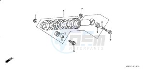 CRF50F9 Australia - (U) drawing REAR CUSHION