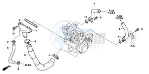 CB1300SA CB1300SUPERBOLD'OR drawing WATER PIPE