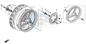 SH50 SH FIFTY drawing FRONT WHEEL