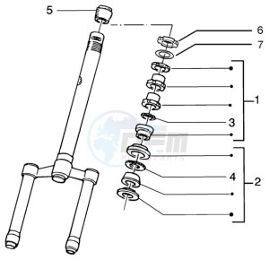 Runner 50 purejet drawing Steering bearing ball tracks