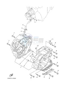 YB125 (2CS3) drawing CARTER CRANKCASE