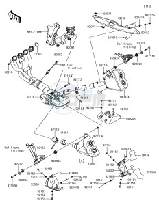 Z1000SX ZX1000WHF XX (EU ME A(FRICA) drawing Muffler(s)