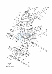 MT-07 MTN690 (BAT1) drawing REAR ARM