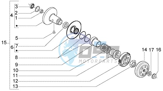 Driven pulley