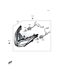 J125 ABS SC125BGF XX (EU ME A(FRICA) drawing Headlight(s)