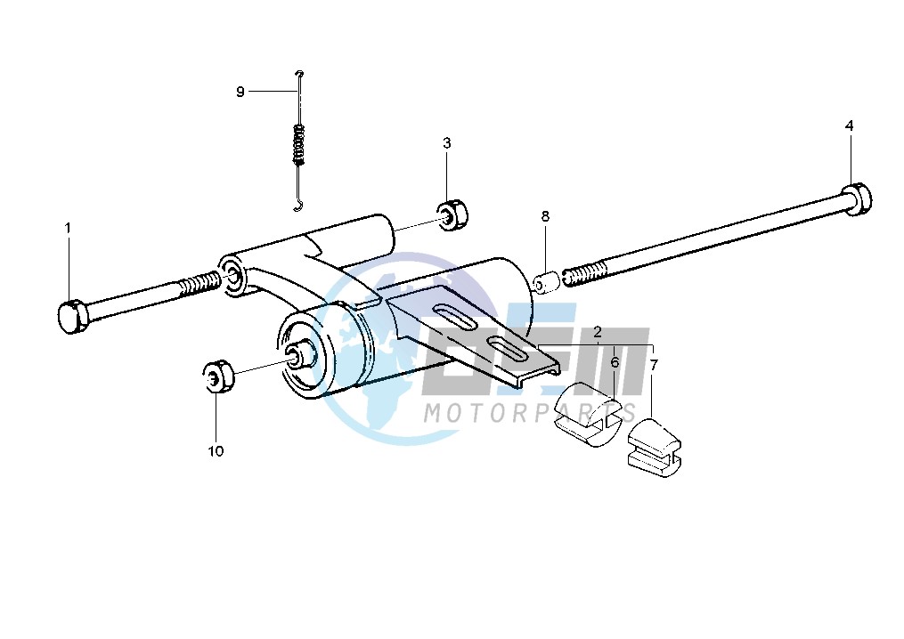 Swinging arm