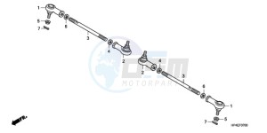 TRX420FE9 Australia - (U / 4WD) drawing TIE ROD