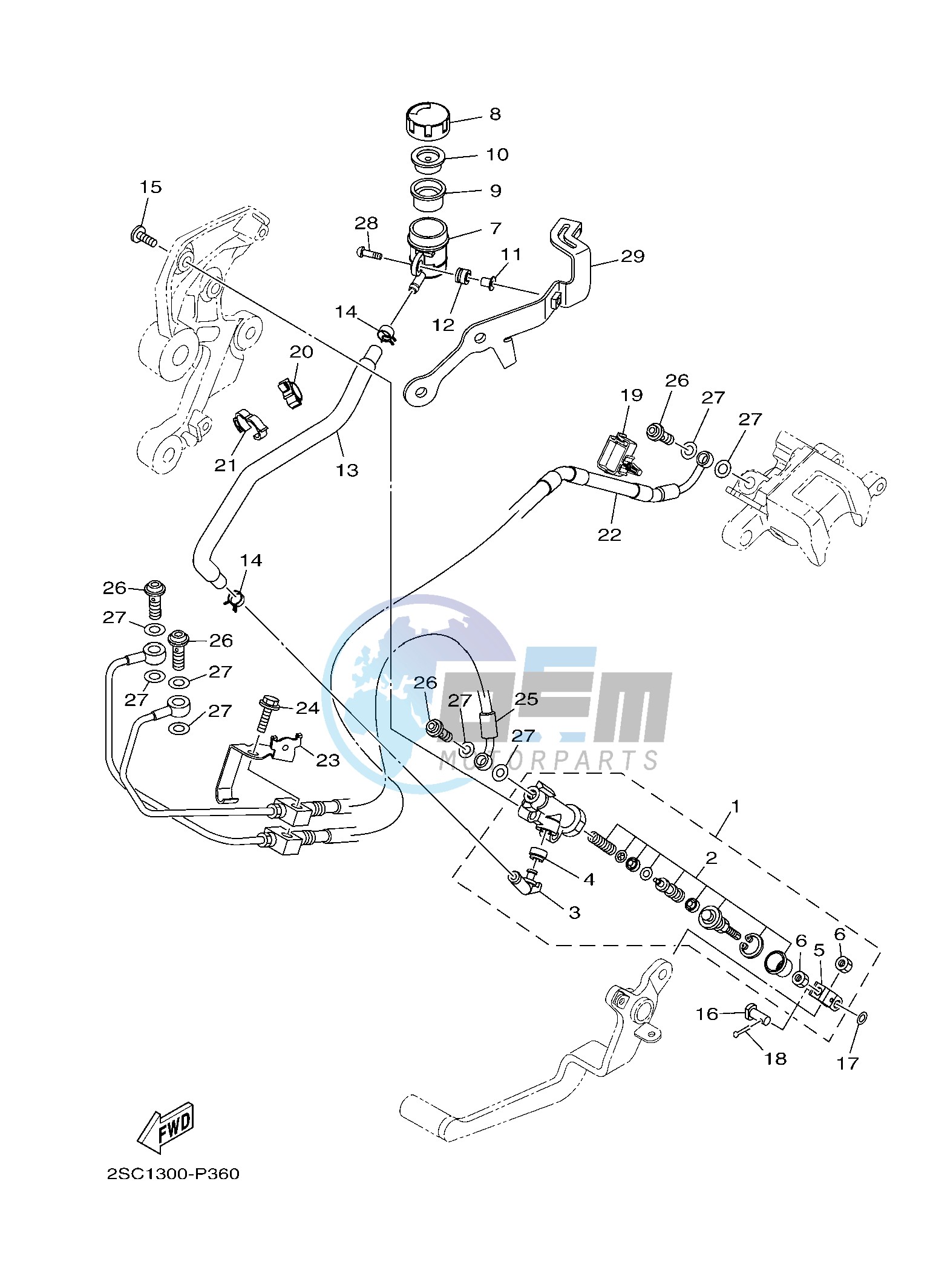 REAR MASTER CYLINDER