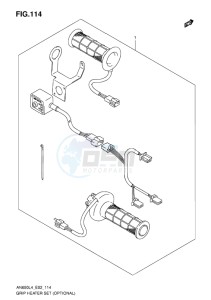 AN650Z ABS BURGMAN EXECUTIVE EU drawing GRIP HEATER SET