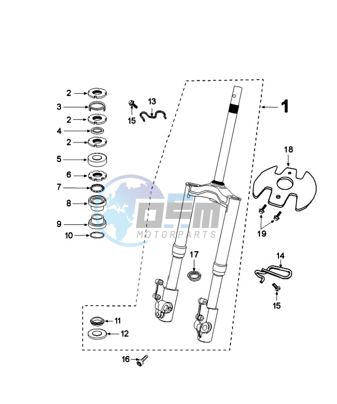 FRONT FORK / STEERINGHEAD